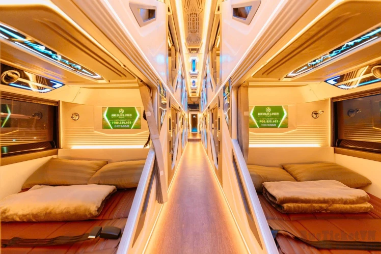 HK Bus: Ninh Binh to Da Nang Sleeper Cabin Bus