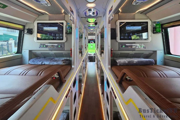 Hanoi to Da Nang VIP Cabin Sleeping Bus by HK Bus